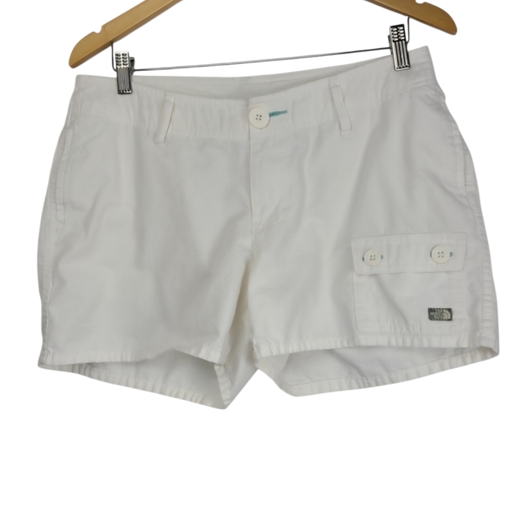 The North Face White Cargo Shorts Womens 12 Lightweight